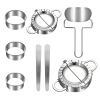 Stainless steel dumpling mold set