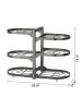 Under The Cabinet 6-layer Adjustable Pot And Lid Sorting Rack