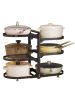 Under The Cabinet 6-layer Adjustable Pot And Lid Sorting Rack